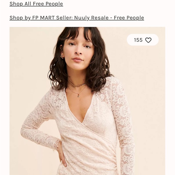 Free People Lace Wrap Dress Small NWT - Picture 4 of 4